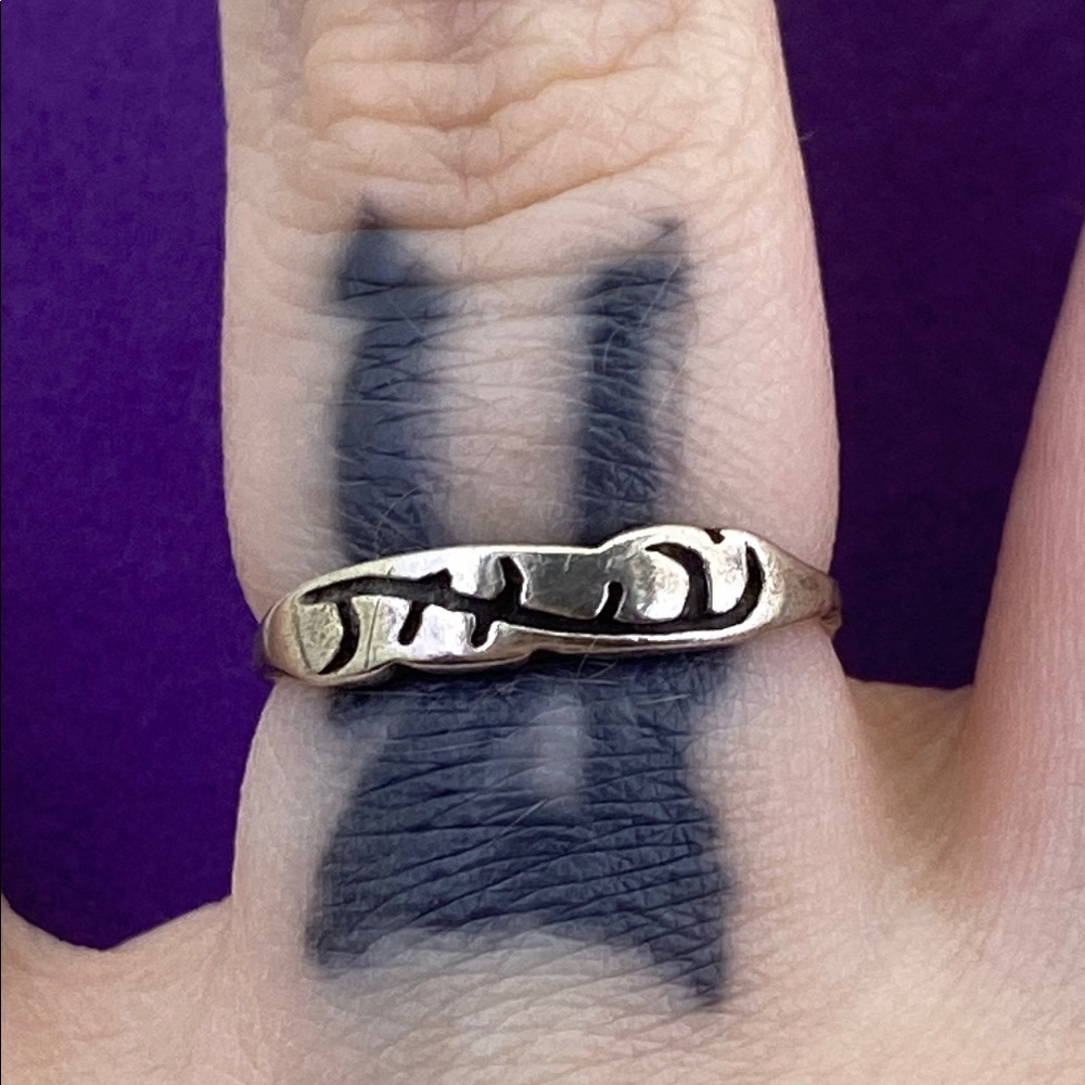 💛Vintage 925 Silver Leaf Design Ring - Picture 4 of 6